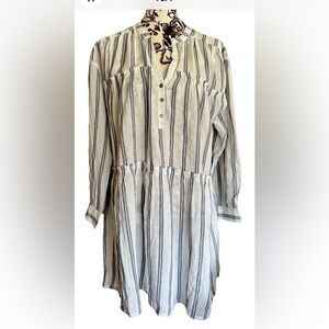 NWOT Sundance Catalog Women Easy Tunic Or Short Dress Sheer Beach Hi Lo Casual M